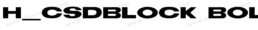 H_CSDBlock Bold字体转换